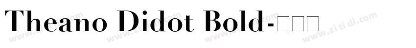 Theano Didot Bold字体转换